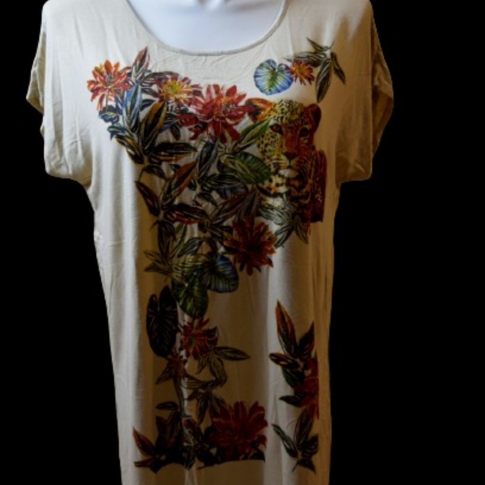 Gorgeous Antthony Floral Cheetah Women's Size 1X